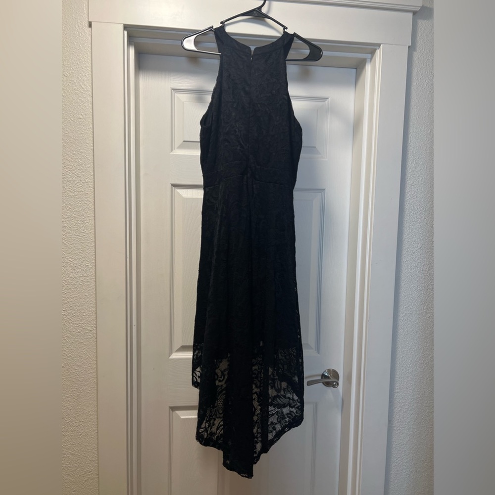 Women’s black high-low dress